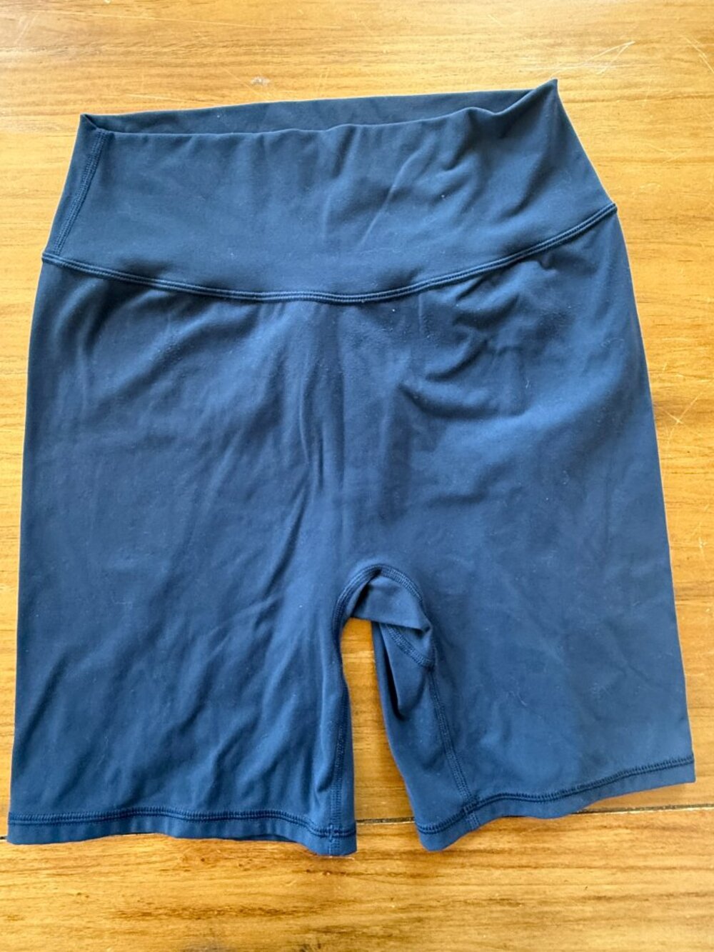 Kamo Fitness Navy High-Rise Bike Shorts Size M
